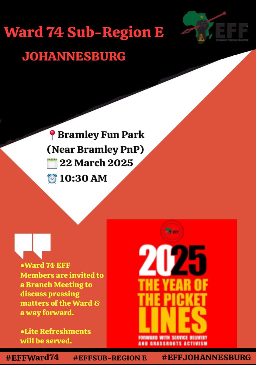 Eff_ward_74_JHB's tweet photo. 📍 https://t.co/R5tSxrlMKq