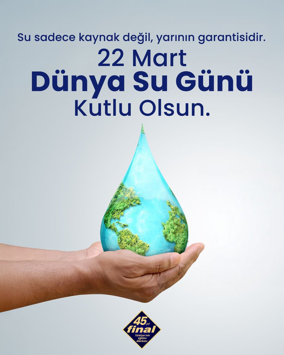 Dünya Su Günü’nde suyun yaşam olduğunu bir kez daha hatırlatıyoruz.
Çünkü su tükenirse, alıştığımız her şey değişir. Dünya Su Günü kutlu olsun!
#DünyaSuGünü #FinalKurs