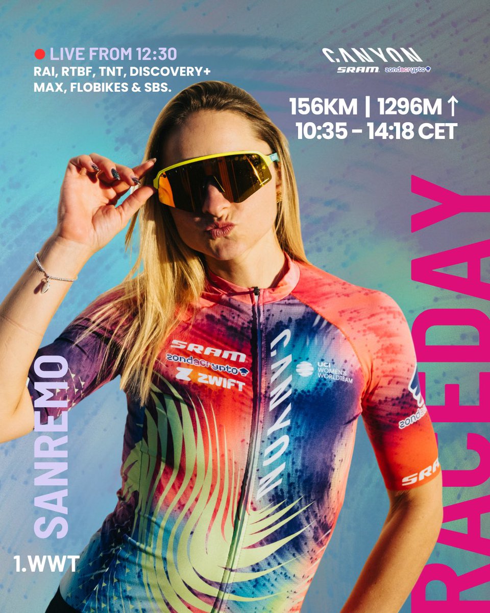 🚦RACE DAY ALERT!

A dream day for sports fans – the Poggio, not once, but TWICE!

🇮🇹 #SanremoWomen #MilanoSanremo #TakeTheLead