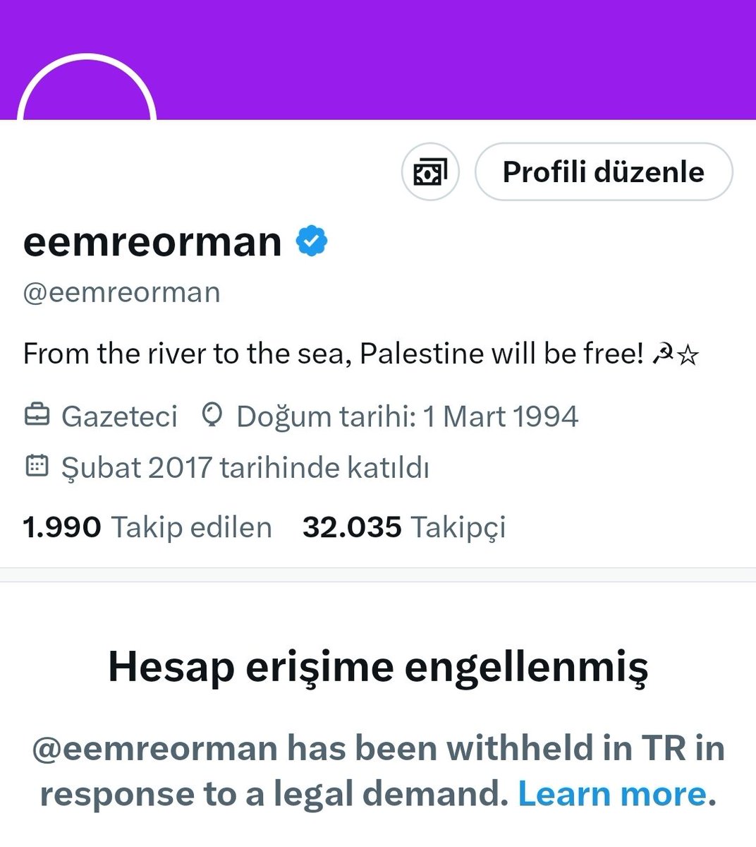 emreormangzt's tweet image. Sokak eylemlerini paylaştığım için hesabım Türkiye'de erişime engellendi. Yeni hesabım budur. ✌️