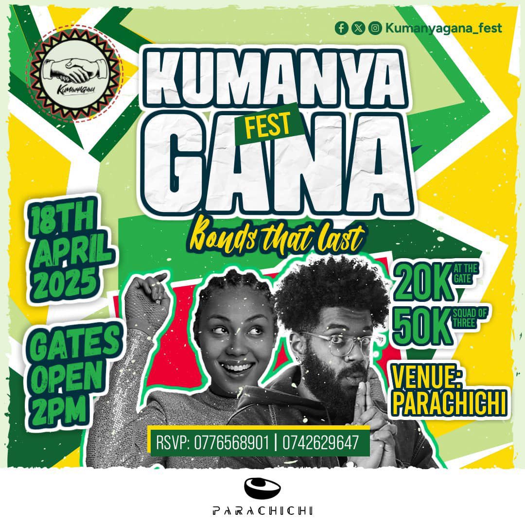 MushroomInc's tweet photo. .@Kumanyagana256 is about to set @Parachichi_Kla ablaze on April 18th—and you need to witness it! Gates fling wide at 2 PM. Slide in for 20K solo or roll deep with your trio for 50K. This is one you can’t sleep on! https://t.co/47n4AiajAS