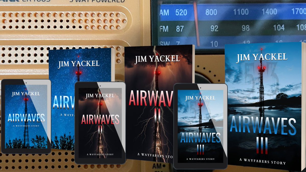 jim_yackel's tweet image. Tune in. Turn it up. Fight the noise. 🎶⚡Read the Airwaves series—where pirate radio fights for truth against a rising global power! Get them in #Kindle and print: amazon.com/author/jim.yac…
#Fiction #Suspense #Thriller #Dystopian #BookBoost