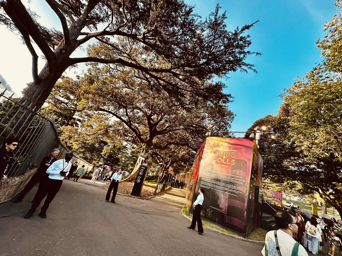 ldshicks's tweet image. My heart's doing the Adelaide's Lament waiting for Guys and Dolls to start on Sydney Harbour! Finally here for this sure bet of a show, a one special for me! 🎲🎶🎆 @OperaAustralia 
#operaharbour #operaaustralia #guysanddolls #luckbealady #feelnewsydney #lovesydney #sydney