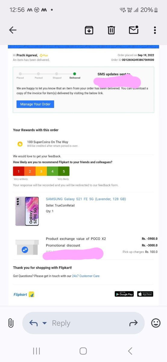 <a href="/flipkartsupport/">FlipkartSupport</a> My account is blocked. I have attached a screenshot of the order details. Kindly provide a copy of the invoice urgently.
