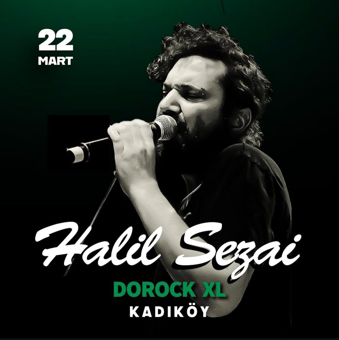 Bu gece 22:00 Kadıköy / Dorock XL 🎶✨
<a href="/halilsezaip/">Halil Sezai</a>