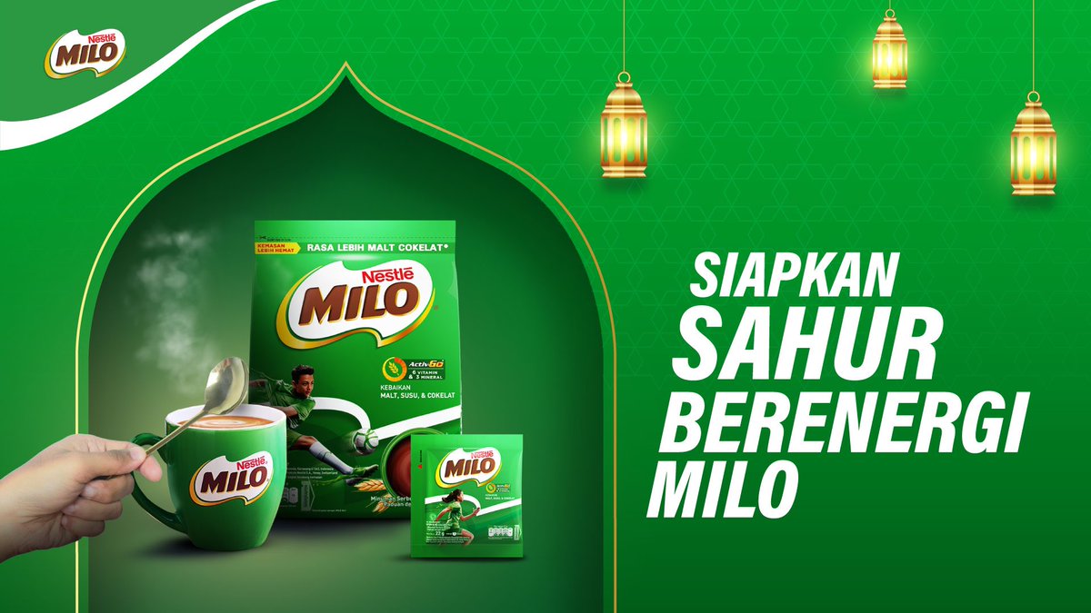 Segelas MILO hangat agar sahurmu jadi berenergi! 

#EnergiUntukAktifTiapHari 
#SahurBerenergiMILO