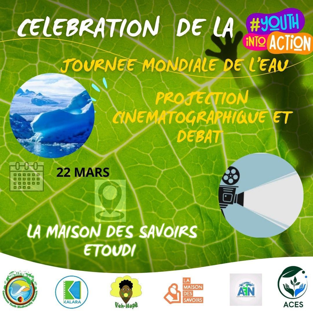 Hello Kalarois, Kalaroires,
Retrouvons nous à partir de 10h à La Maison des Savoirs - MDS Yaoundé à Étoudi pour célébrer la journée mondiale de l'eau. Avec au programme une projection cinématographique, des débats, des remises de lots aux gagnants des différents concours.
