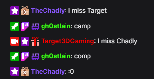 Chadly (@chadly____) on Twitter photo This is the wholesomeness I live for <a href="/Target3DGaming/">Target3DGaming</a>
This mans subathon has been insane so far! Cant wait for more of it- Maybe he'll hit the 3000 subgoal who knowss 😉 This is the wholesomeness I live for <a href="/Target3DGaming/">Target3DGaming</a>
This mans subathon has been insane so far! Cant wait for more of it- Maybe he'll hit the 3000 subgoal who knowss 😉