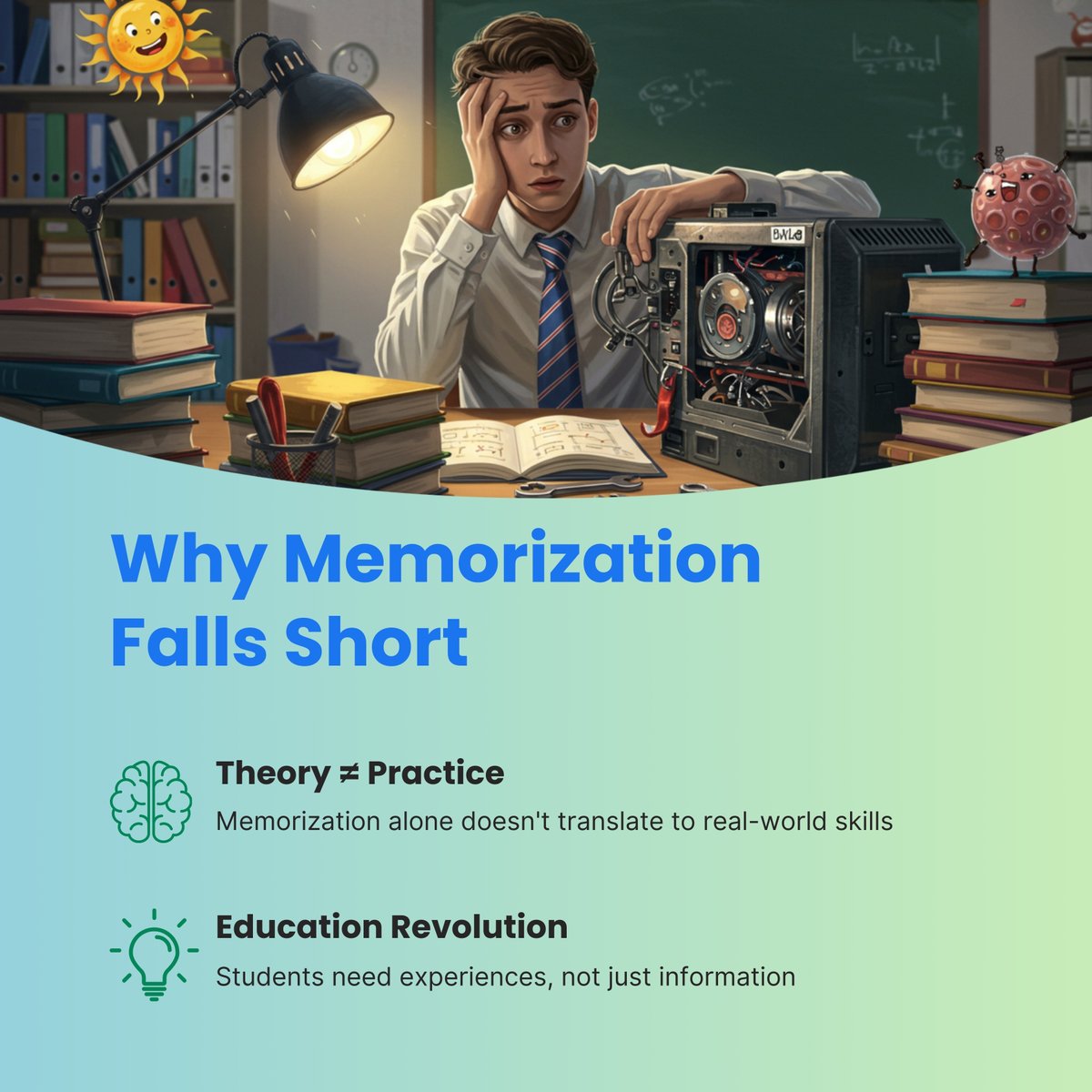 ScholarClone's tweet image. Scenario-Based Learning: The Future of Education! 
Traditional learning?  Too passive.
 Scenario-Based Learning?  Engaging, immersive, and practical! 
#ScenarioBasedLearning #AIinEducation #EdTech #LearnByDoing #ScholarClone