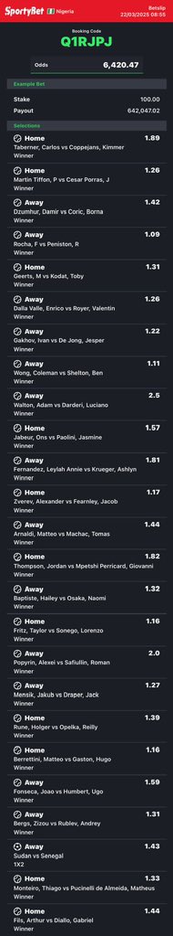 36/36 spreadsheet converted to sportybet⤵️

Available games🚨
Q1RJPJ -sporty👩‍💻 

Follow 4 convert of codes 2 ur preferred bookies! 

Retweet 4 larger audience😤🗣️