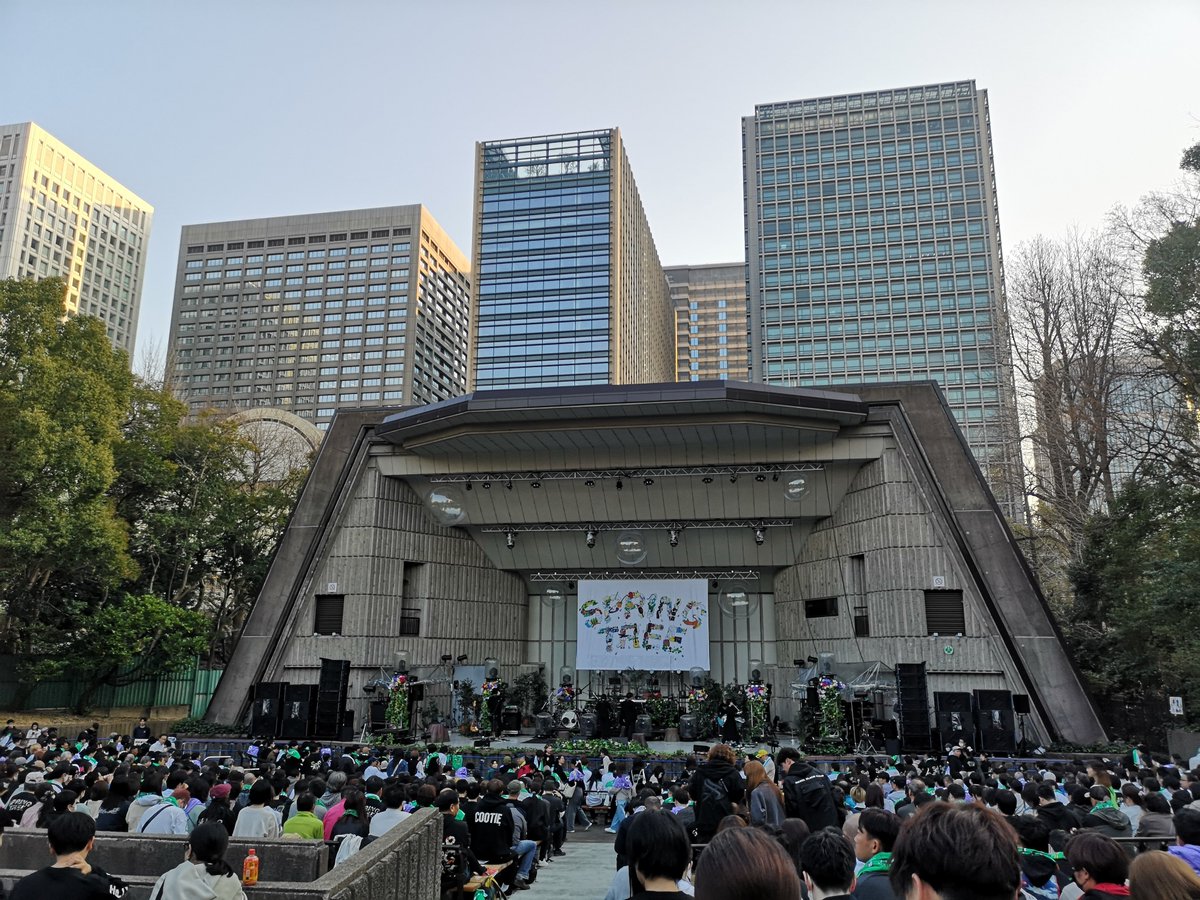 eba_kuma's tweet image. 今日の視界🎵
ワクワク😆🎶
#家入レオ #LEOIEIRI #SPRINGTREE #日比谷野音