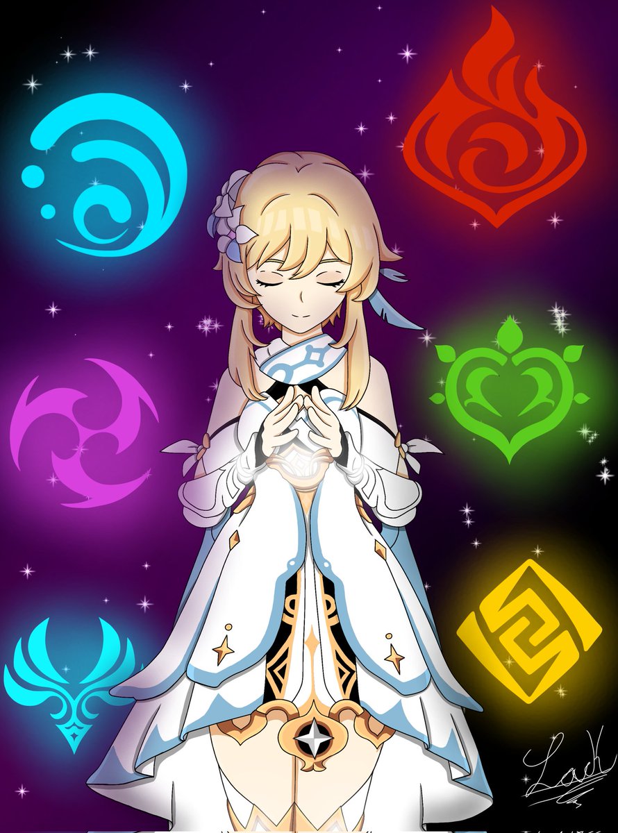 erazo_zack's tweet photo. Gracias a todos por el apoyo, como muestras de sus esfuerzos les traigo a los gemelos Travelers aether y lumine

#GenshinImpact #aethertraveller #Lumine #digitalart #fanart https://t.co/gYLDey30sH