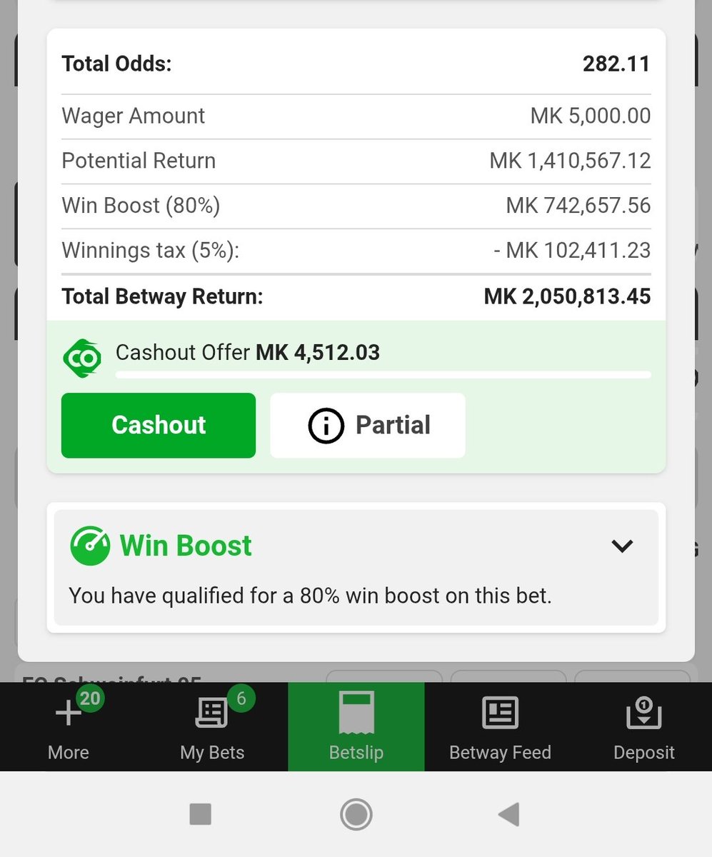 Hello Twitter 🇲🇼🌎 I have dropped it.

228 odds&gt;&gt; 195433D6
282 odds&gt;&gt; 195458A2

57 odds&gt;&gt; 195469FC
31 odds&gt;&gt; 19547FD2
15 odds&gt;&gt; 19548ACA

<a href="/BetwayMalawi/">Betway Malawi</a> repost for others 🔥