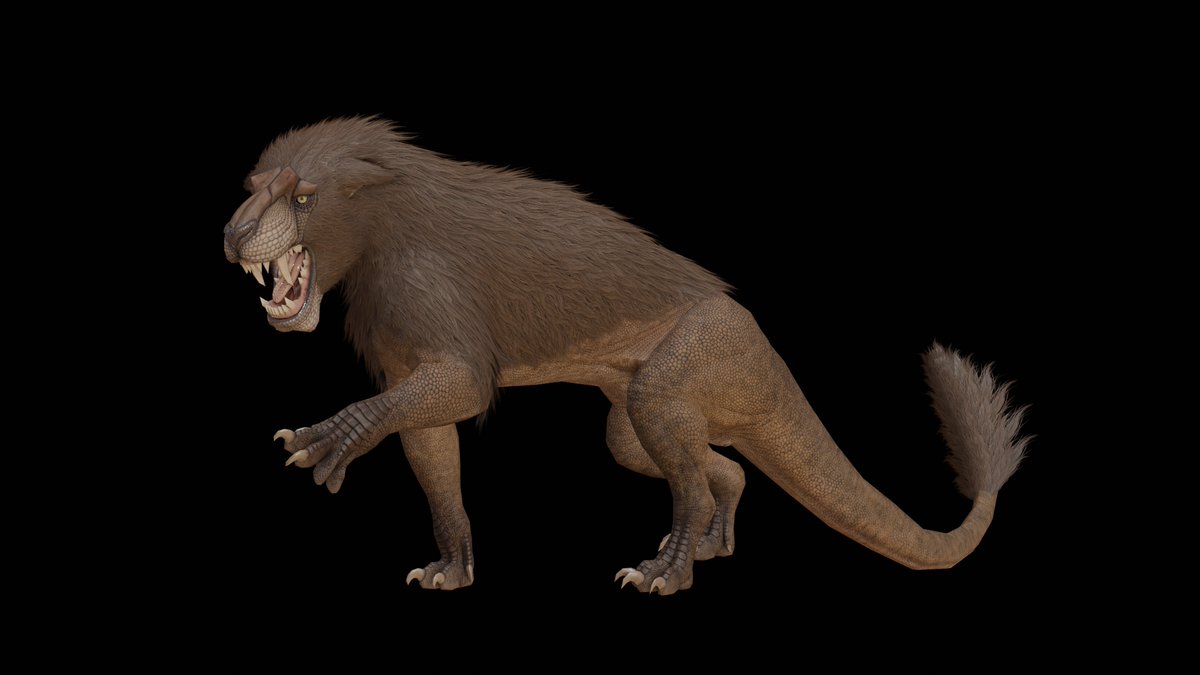 Wustinian1117's tweet photo. reptilian sabertooth #3dmodeling #3D动画 #3danimations #blender https://t.co/7mCrgGAIxd