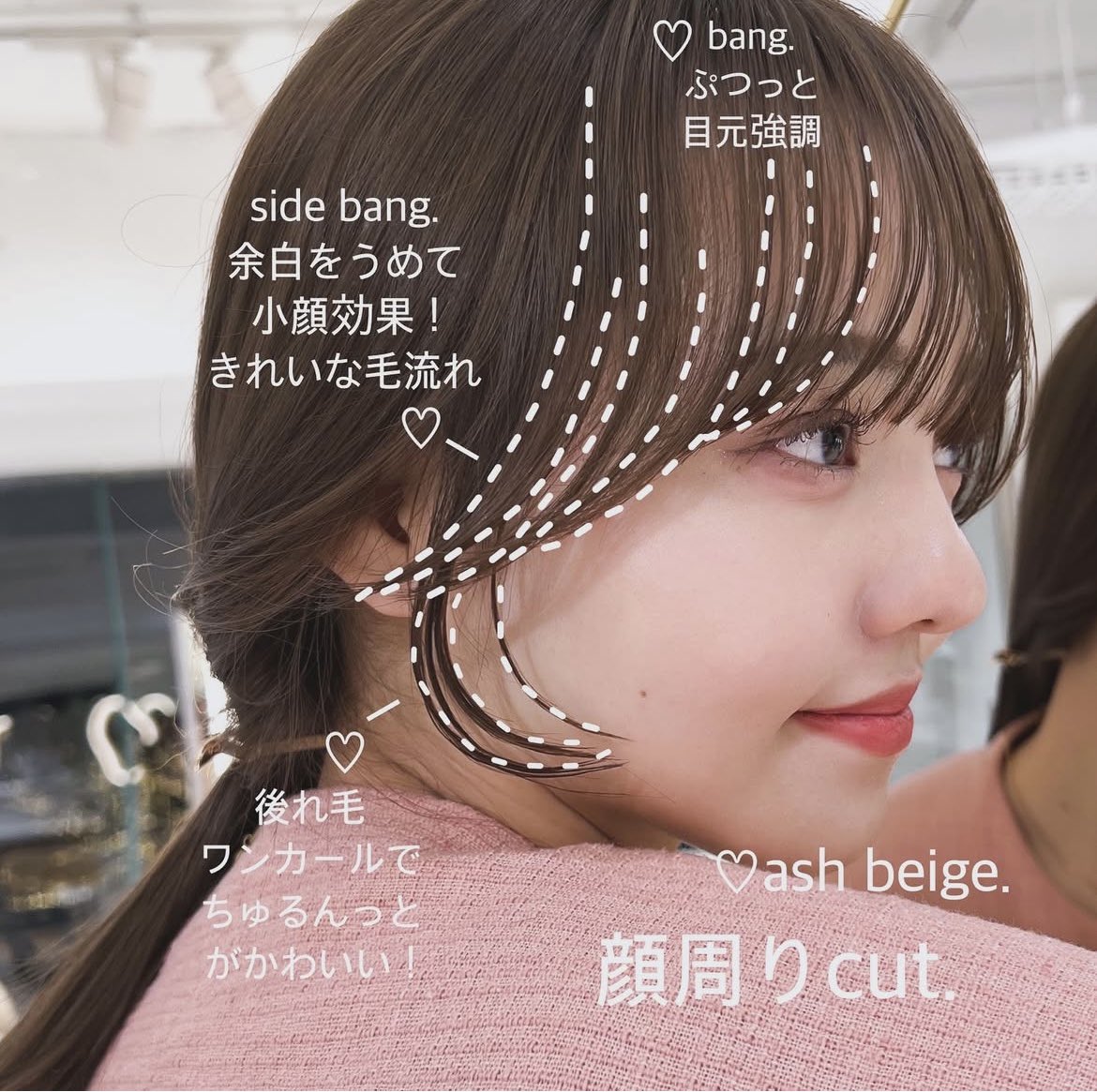 oshiiii___o's tweet photo. 美容師さんのアカウント、顔周りcutがあまりにも分かりやすくて保存マスト✍️ https://t.co/FDmfQCK7GS
