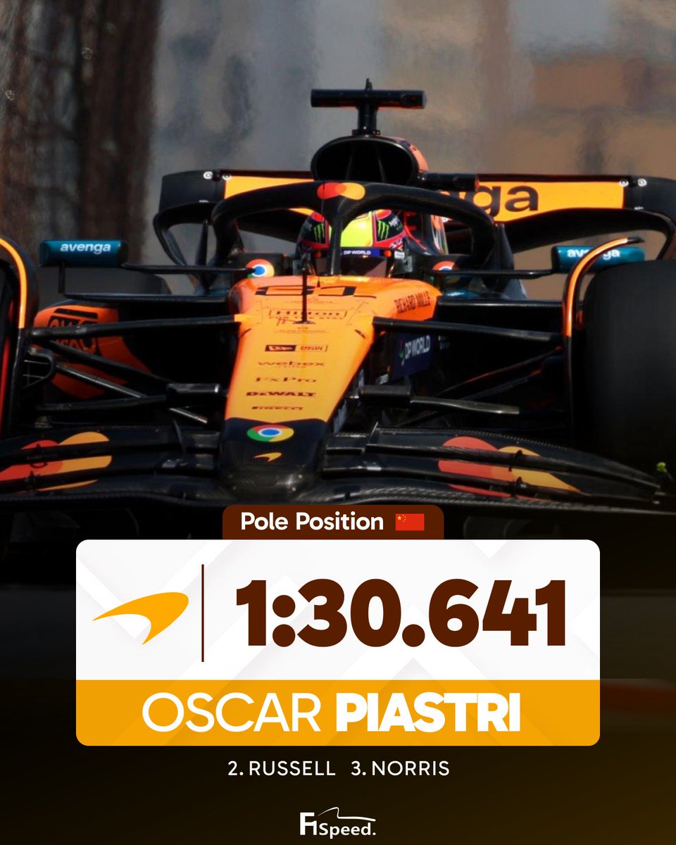 🚨 OSCAR PIASTRI AKHIRNYA RAIH POLE POSITION PERDANA DI F1! 👏👏