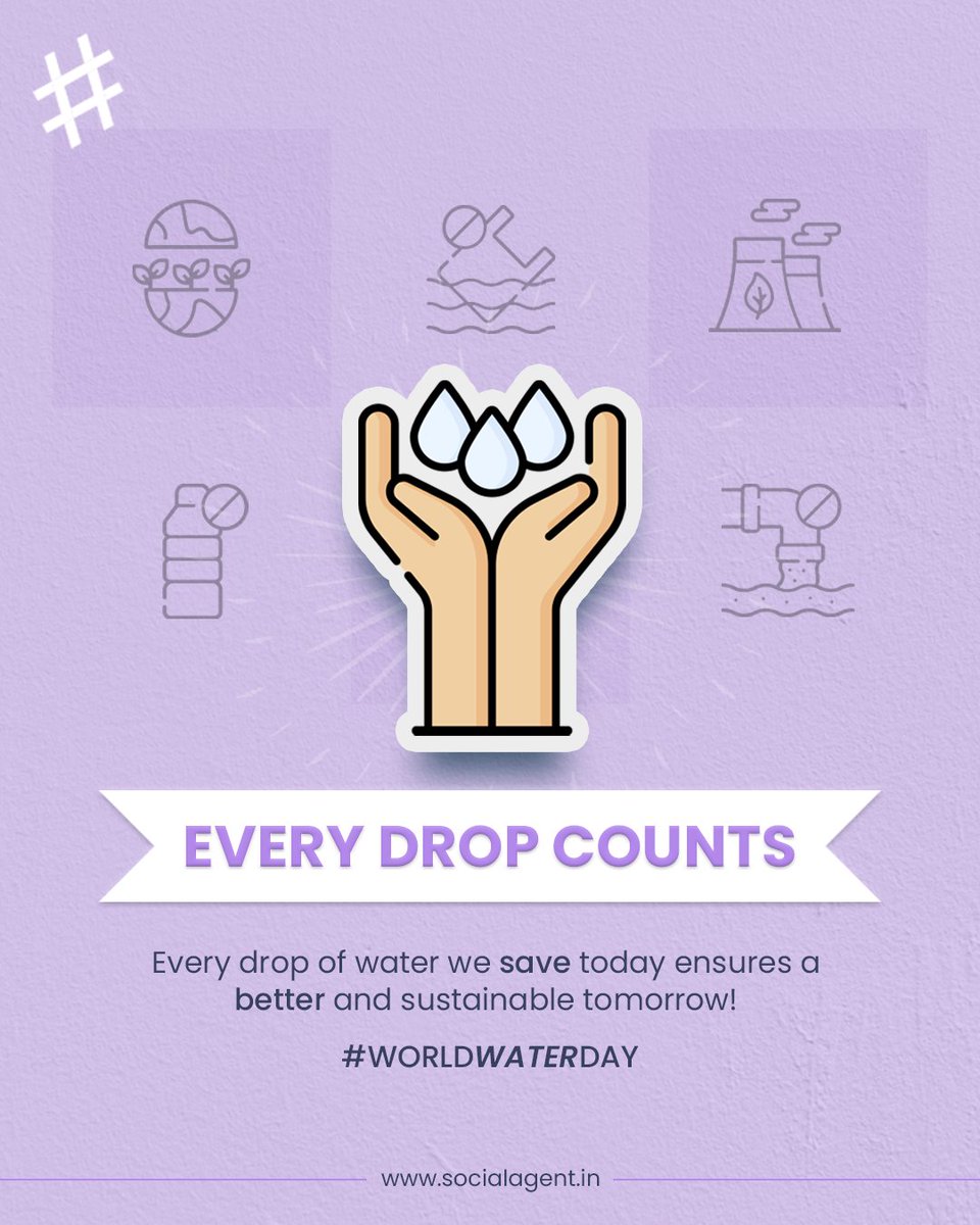 Social__Agent's tweet photo. Small actions, big impact! 🌊 Every drop saved today secures our future. Let’s cherish and protect our water resources! 💙 
.
.
#WorldWaterDay #BricstalGroup
#SaveEveryDrop#SocialAgent #SustainableFuture https://t.co/WZneaBT9gQ