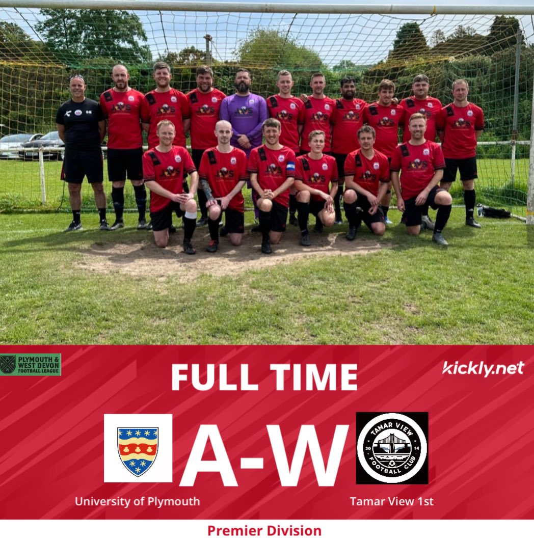 University of Plymouth A-W Tamar View ⚫️🐯🔴

No fixture for Tamar today as the University are unable to field a side. 3 points on the board but always disappointing to miss a fixture.

Tamar’s unbeaten run extends to nine fixtures ⚽️

#UTV 🔴⚫️