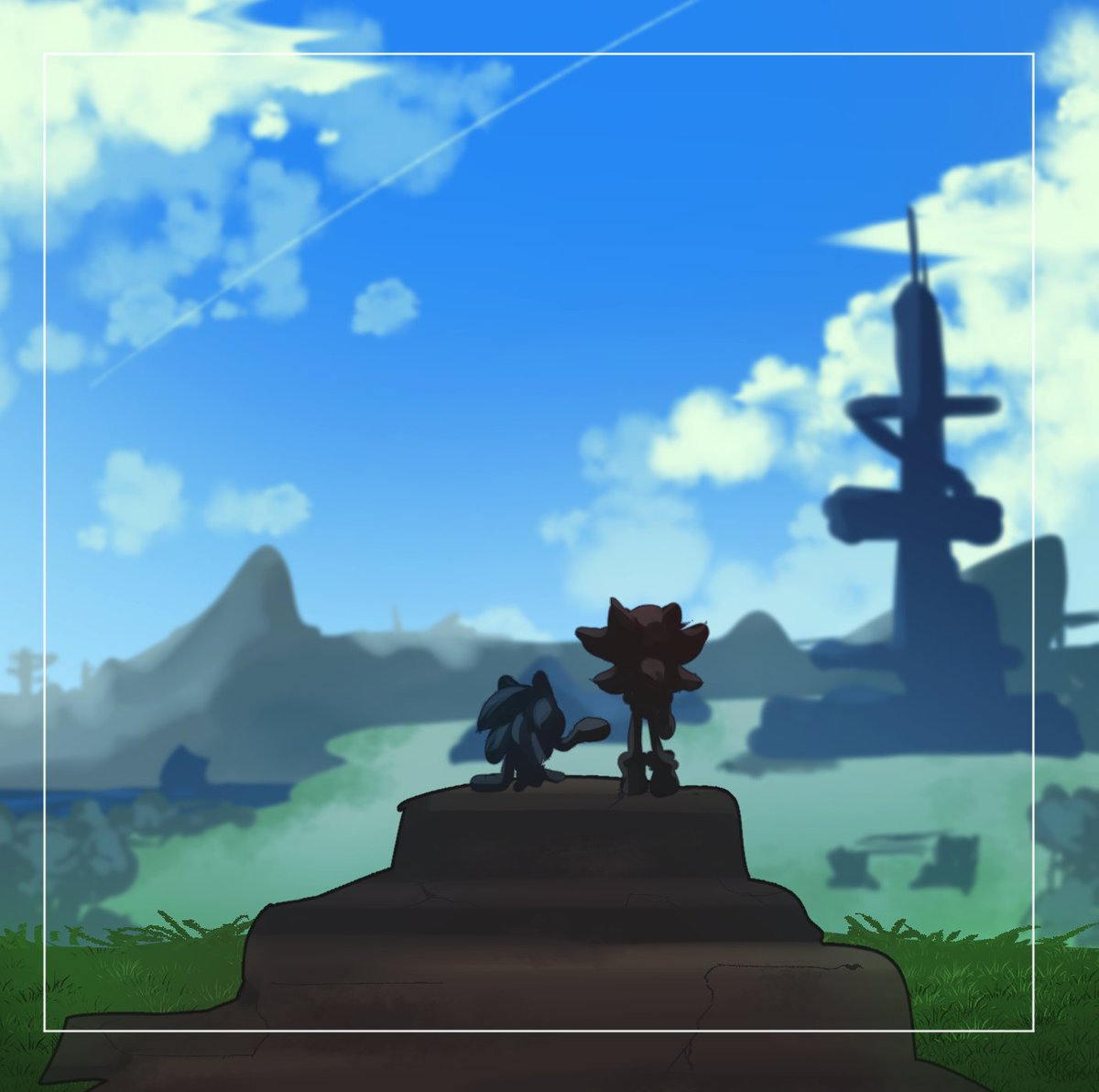 chinka90's tweet photo. Since some people asked me to make the Thread, this gon be that ~ Master Thread ~ of my delulu of If shadow in Frontiers AU or wahtever u call it

i cant draw bg HAHAHHAHAHA https://t.co/xoxdYyAEIt