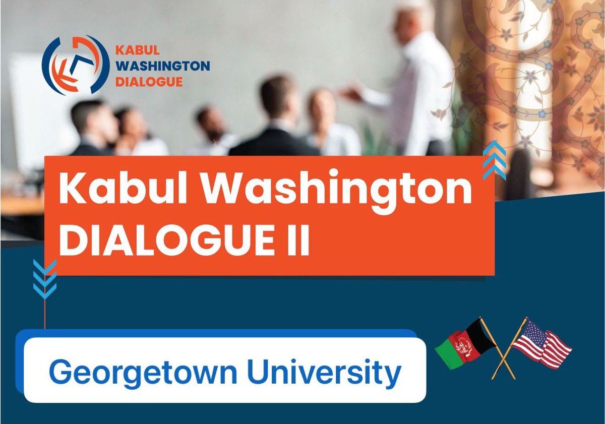 We are pleased to announce that the second round of the Kabul-Washington Dialogue Conference, organized by the Afghanistan Young Leaders Organization (AYLO), will be held at ICC Goergetown University.This event aims to foster meaningful discussions and collaborations among