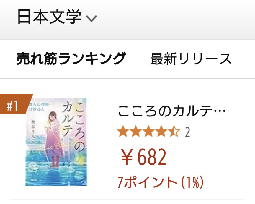 えっ！日本文学で1位はやりすぎでは……😭😭😭ありがとうございます！#こころのカルテ