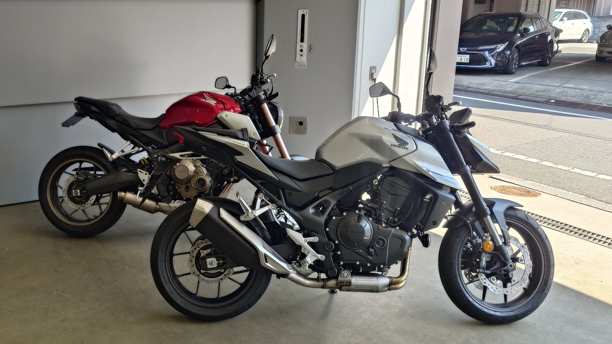 iso6489's tweet photo. 2025/3/22 CB650RからCB750HORNETへ乗り換え 650Rが積算約10万Kmになり不具合で始めたため 今回はあまりカスタムしないつもり 
#CB650R 
#CB750HORNET 
#CB750ホーネット https://t.co/WrSQpkZlrr