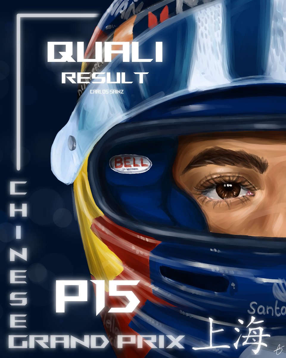 sainz55_fans's tweet photo. P15 for Carlos! 🏎💪

#CarlosSainz #F1 #QualiTime #ChineseGP #WilliamRacing https://t.co/9C9hNIDSij