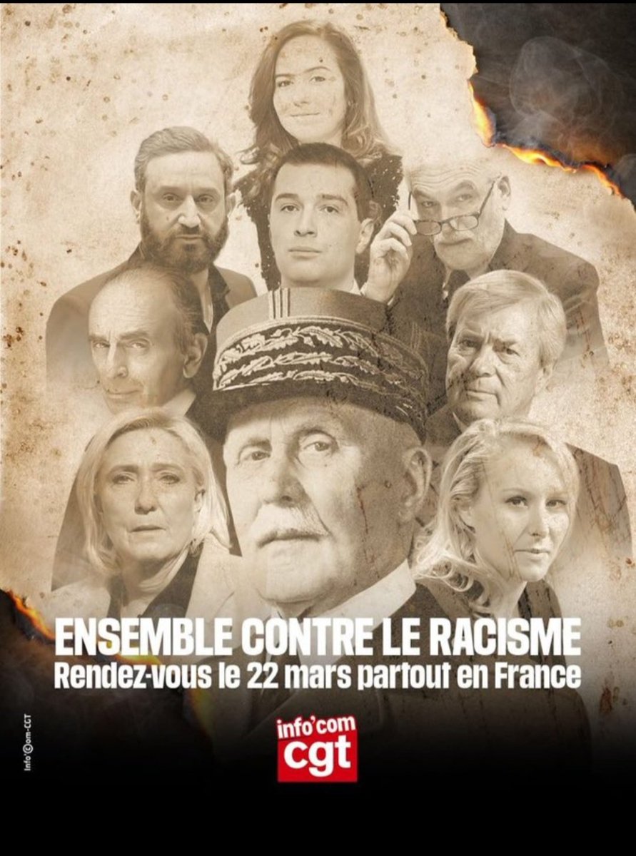 Ensemble tous et toutes ce 22 mars en manif contre le racisme et l extrême droite qui a plusieurs visages, n en déplaise à certains !