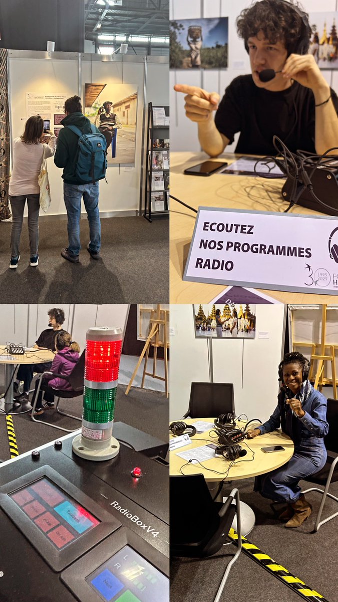 📚Le <a href="/livregeneve/">Salon du livre</a> se poursuit ce weekend. Retrouvez notre exposition photo 📷et notre studio radio mobile !
Nous vous attendons 💫

#mediadev #salondulivre2025 #journalisme #exhibition