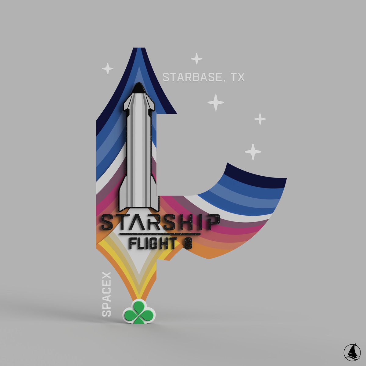 schiffer_soft's tweet photo. 15/x🚨Project - #Starship2025Project 🚨
Next letter. 🚀It's IFT8 time.😇Shape today is "P" 😍 It's a sad that the flight didn't work out as expected. But the patch is one of the most beautiful in the series! 😍
#IFT8 #Starship #3dPrint #SpaceX #schiffer_soft https://t.co/R0dsrtmn5E