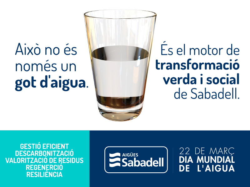 AiguesSabadell's tweet image. Seguim impulsant projectes per fer de #Sabadell una ciutat més verda i justa, que lidera la lluita contra el canvi climàtic 

Una ciutat referent en gestió eficient dels recursos, descarbonització, valorització, regeneració i resiliència

Feliç #DiaMundialDelAigua!