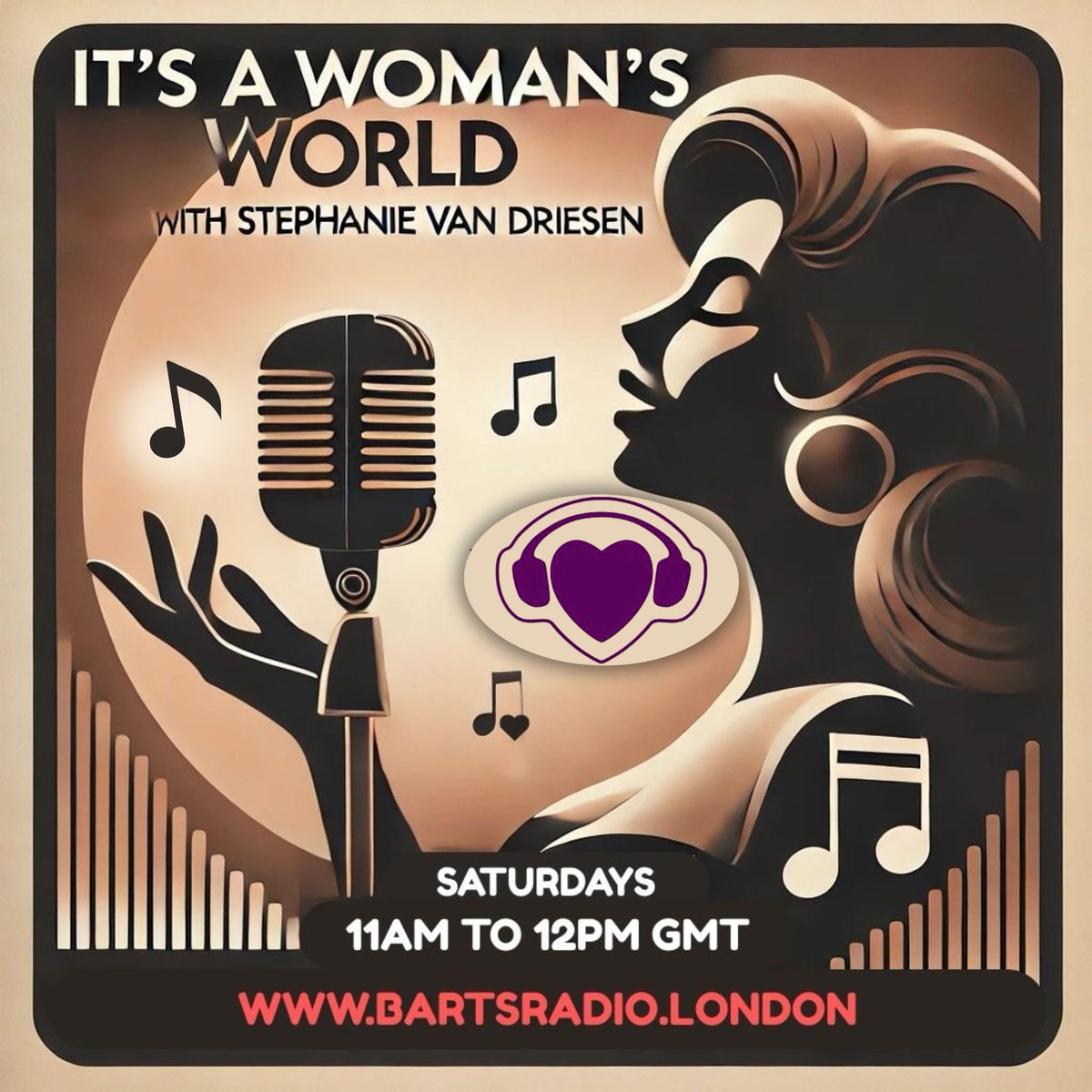 Barts Radio (@bartsradio) on Twitter photo Join <a href="/stephVanDriesen/">Stephanie Van Driesen</a> this Saturday morning from 11am on <a href="/BartsRadio/">Barts Radio</a> for the second instalment of her brand new show. It's a Woman's World. Tune in only on bartsradio.london Join <a href="/stephVanDriesen/">Stephanie Van Driesen</a> this Saturday morning from 11am on <a href="/BartsRadio/">Barts Radio</a> for the second instalment of her brand new show. It's a Woman's World. Tune in only on bartsradio.london