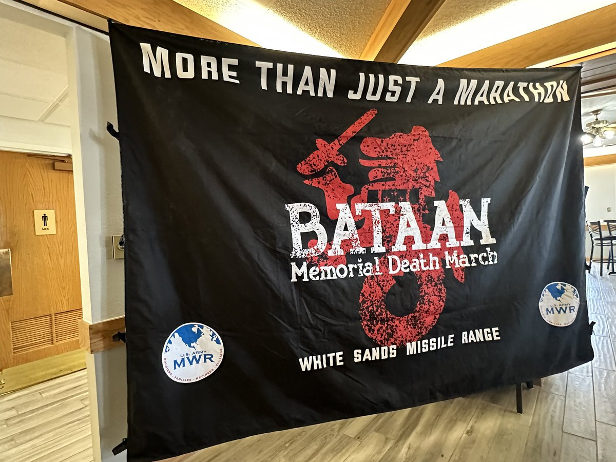 LizLuras's tweet photo. Honor them and Never Forget!
Bataan Memorial Death March 🇺🇸
#TeamRWB #BataanDeathMarch
#WhiteSandsMissileRange #GoArmy
#Honor #Duty #PersonalCourage #Bataan2025 ♥️🤍💙 https://t.co/P0dxpQm65u