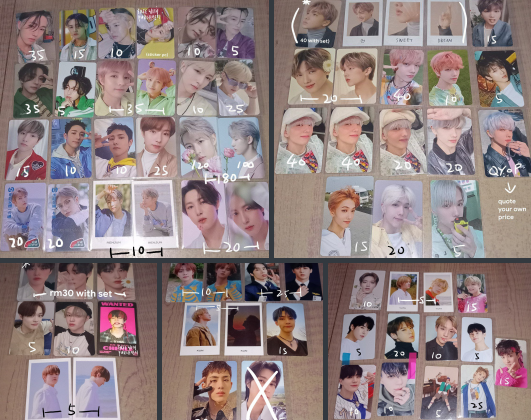 teefiestrades's tweet photo. wts my pc collection!! 
details can be found in my telegram channel! do take a look if you're interested <3 got lots more that i couldn't incl in pics
all prices are negotiable, want to clear fast^^
https://t.co/Jy4fQzBnWu
#pasarnct #pasarATEEZ #pasarenhypen https://t.co/BsRMCGtVIX