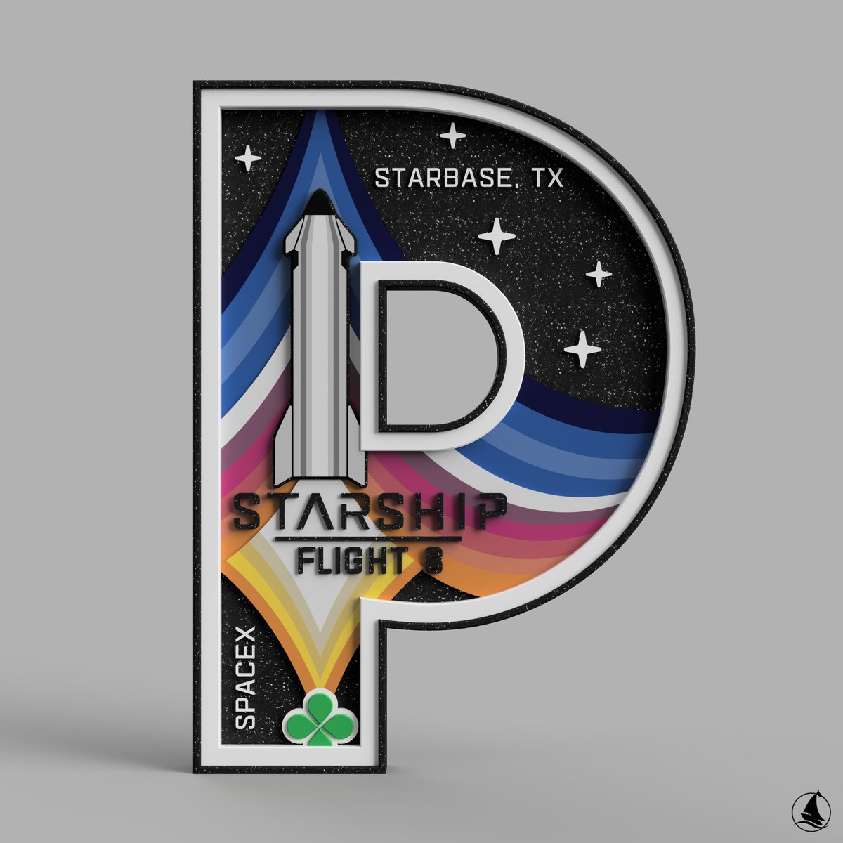 schiffer_soft's tweet photo. 16/x🚨Project - #Starship2025Project 🚨
Here we go... finished version of the IFT8 flight in the shape of the P.😍Which booster and ship flew on the flight?😋
#IFT8 #Starship #3dPrint #SpaceX #schiffer_soft https://t.co/TRmJHfeNxU