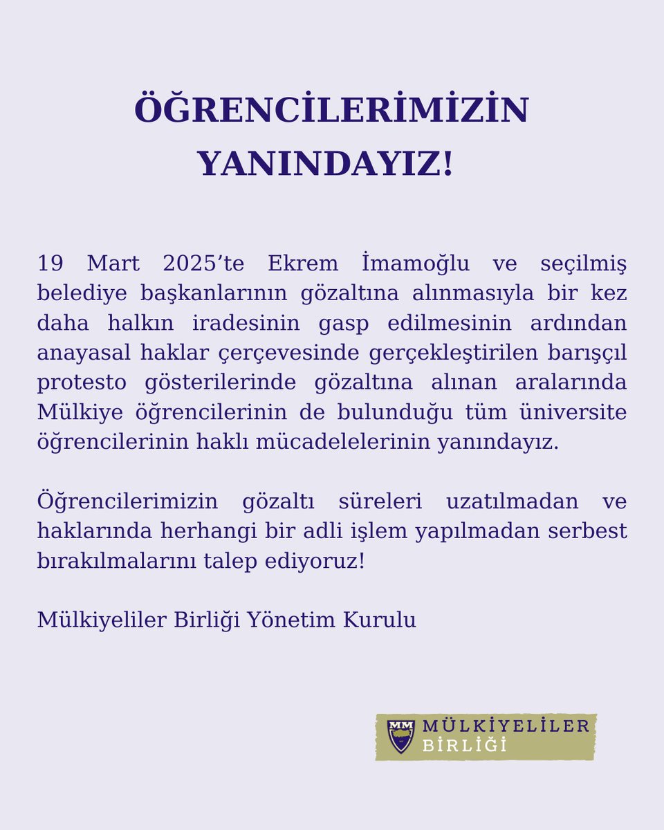 Öğrencilerimizin Yanındayız!