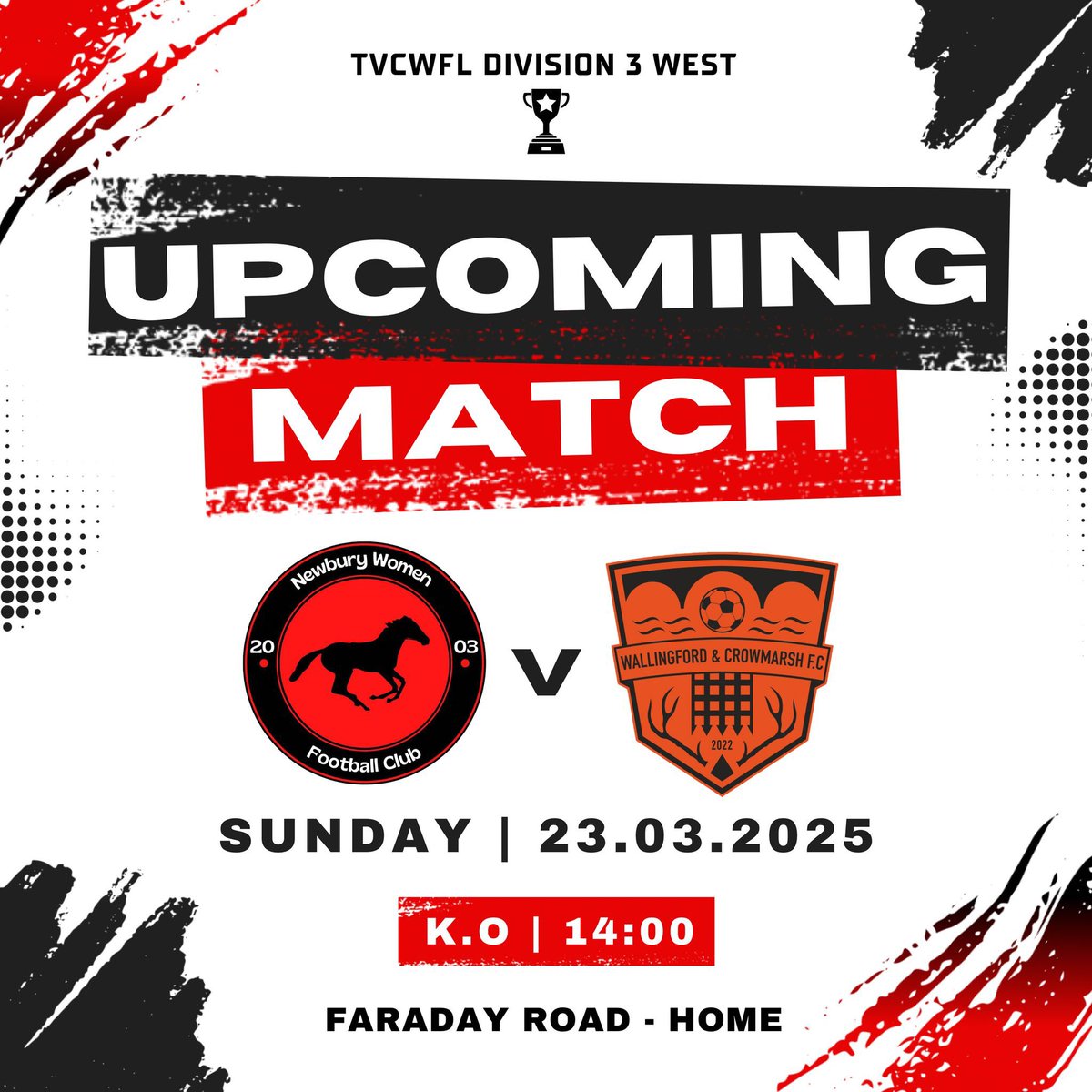 Fancy coming along to watch Newbury Women on Sunday?

Faraday Road is ready and waiting!