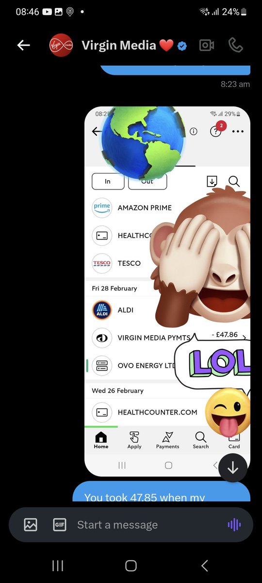 peter_ramsey1's tweet photo. @virginmedia 

You owe me £47.86 I've been disconnected since 26th of Feb so why charge me again .

You rip offs

Also your customer services suck

All cos a password I've forgotten you don't wanna help yet I've my acc number my name d.ob but still 
#CustomerServicefail https://t.co/rUIxt6czYj