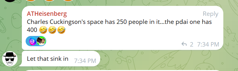 yourfriendSOMMI's tweet photo. ❤️💛💚💙

🚨 BREAKING: PulseChain #pDAI Twitter Spaces has 400 people in it.. compared to Charles Cuckinson's 250 people.

PulseChain Community Mindshare is GROWING big.

Believe in Something! https://t.co/746mLWbzTB