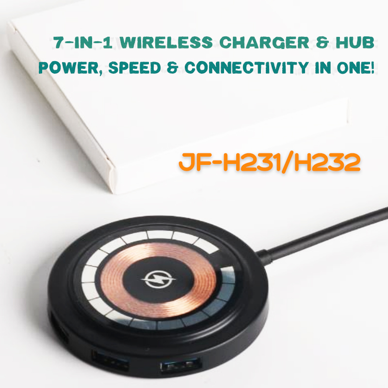 shensharled's tweet photo. 🚀 One Hub, Endless Possibilities! 
The 7-in-1 Wireless Charging Hub powers your devices &amp; keeps you connected!
⚡ 15W Wireless Charging
⚡ 100W PD USB-C
⚡ USB 3.0+USB 2.0
⚡ 4K HDMI @30Hz/@60Hz
⚡ SD/TF (2TB, 480Mbps)
For work &amp; travel! 🔥 #WirelessCharger #TechGadgets #USBCHub https://t.co/j98hTBl0j1
