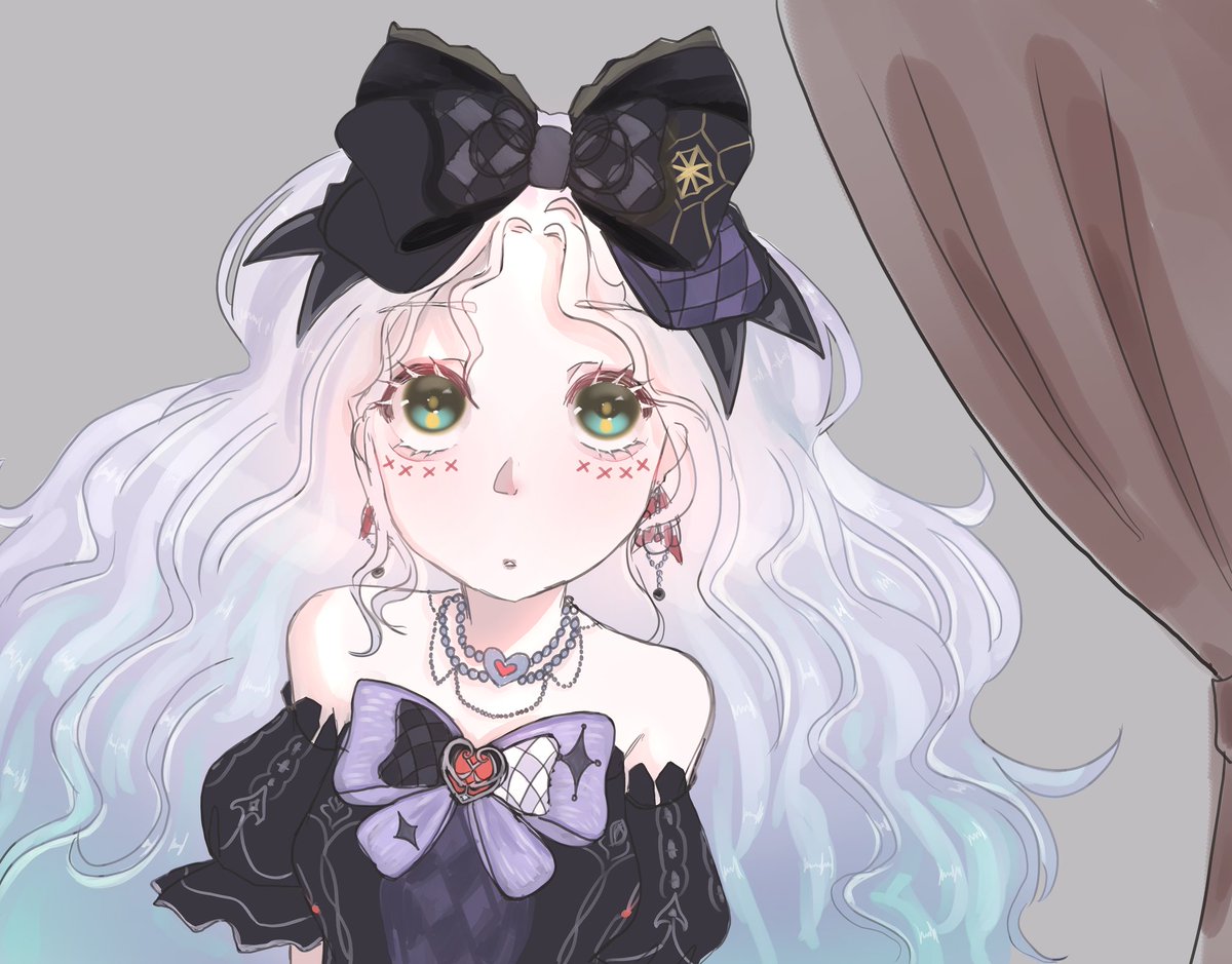 morganwfoo's tweet photo. IT'S A LOLITA OUTFIT 🖤🖤🖤( #InfinityNikki ) https://t.co/VE304V5Oug