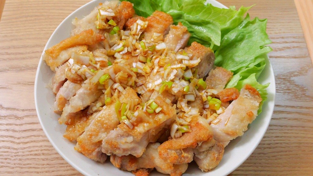 ヘルシオで油淋鶏を作ってみました！😋鶏ももに市販の油淋鶏の素を