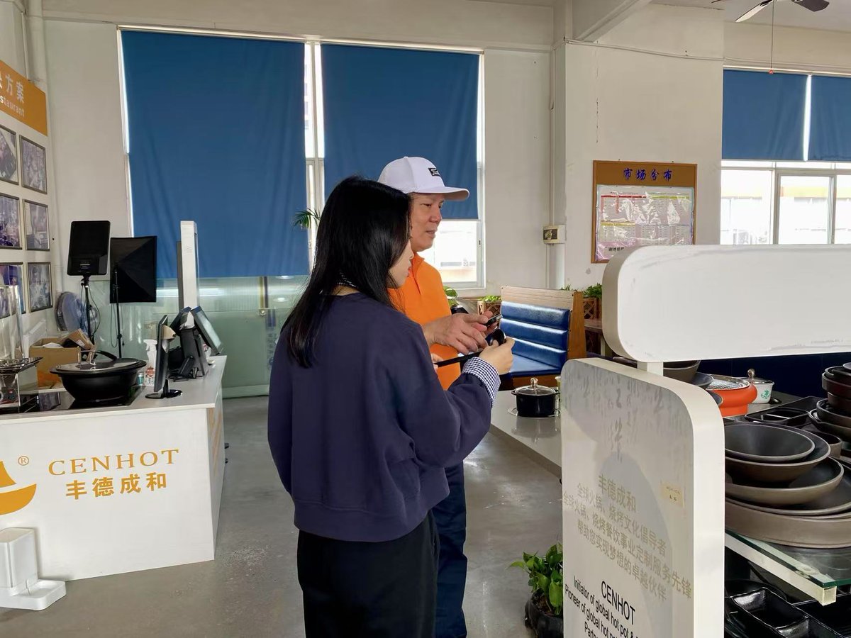 Cenhotequipment's tweet image. We welcomed a great old friend today! Not just a customer, but a true business partner. This time, he came with new needs, and we went all out to deliver a perfect solution in one go!
#hotpotrestaurant #hotpottable #tableware
hotpotequipment.com
cenhot.com