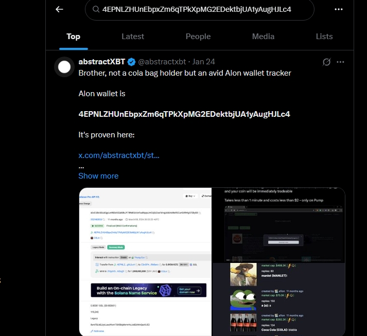 jackduval's tweet photo. Here we can see a transaction sent from $PUMP bonding curve to this wallet which is a confirmed wallet of pf founder Alon: 4EPNLZHUnEbpxZm6qTPkXpMG2EDektbjUA1yAugHJLc4

Solscan linked below (page 38, change filter to SPL only)👇

https://t.co/RckDLuWk0N https://t.co/mVon2vtzOE