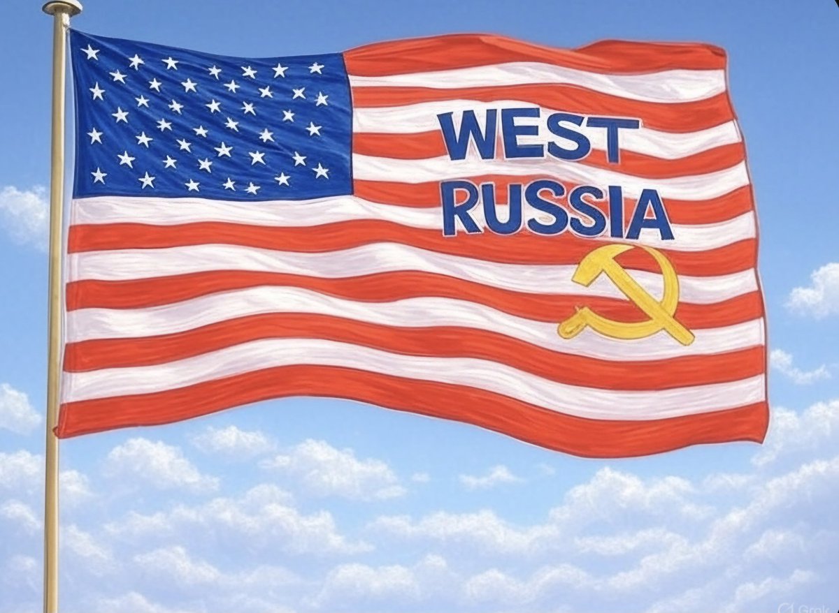 #WestRussia #NoUSA #FuckUSA #Trump #JDVance #ElonMusk #Russia #Putin #SoldOut 

USA doesn't exist anymore. 
Ladies and Gentlemen, please welcome and say loud and proud HELLO to WEST RUSSIA!