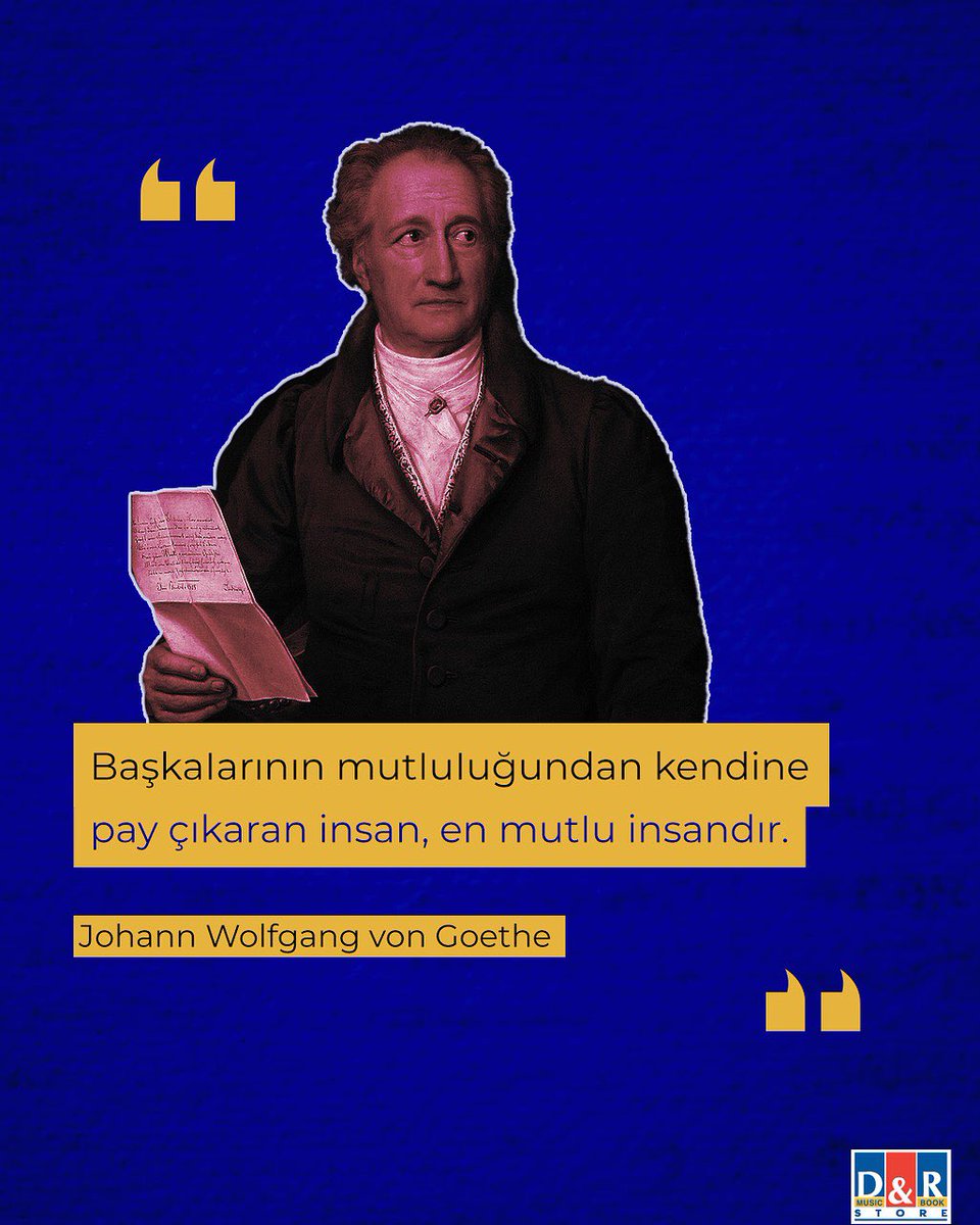 Hem bireysel hem de toplumsal anlamda derin izler bırakan Alman edebiyatının büyük ismi Johann Wolfgang von Goethe'yi saygıyla anıyoruz.