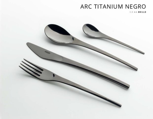 serhotel's tweet photo. Cubertería Modolo Arc Titanium Negro , de Utilnox. Disponible, al igual que cualquier otro modelo de esta atraves de SERHOTEL https://t.co/I5lBopUj0y