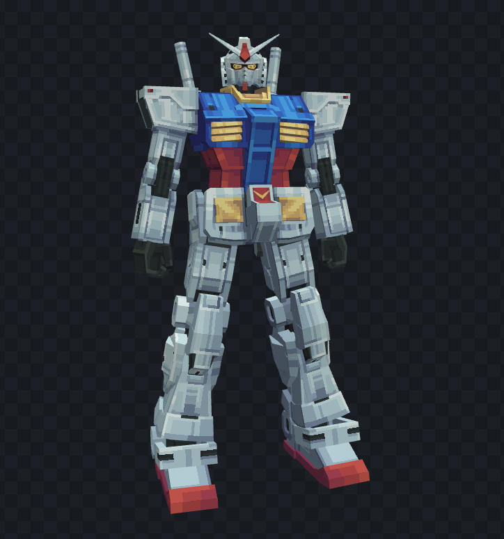 YYbwr's tweet image. 高达RX78-2(Gundam RX78-2)
#blockbench #pixelart #lowpoly #Minecraft #Gundam