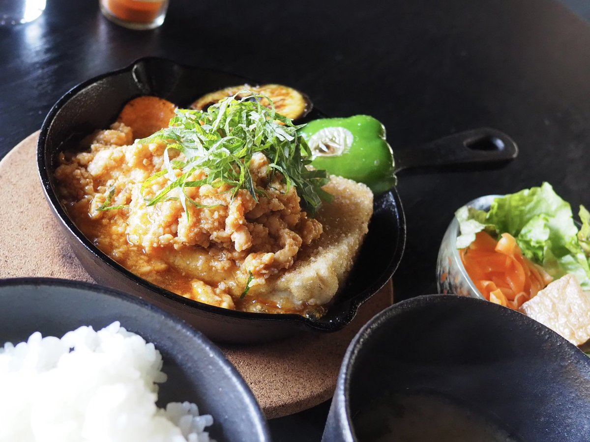 kdskjp's tweet photo. いいかねパレット内にある、おいとま食堂で、豆腐ステーキ-麻婆風-。これ、美味しい

 #おいとま食堂 https://t.co/z9a3NQFXeT
