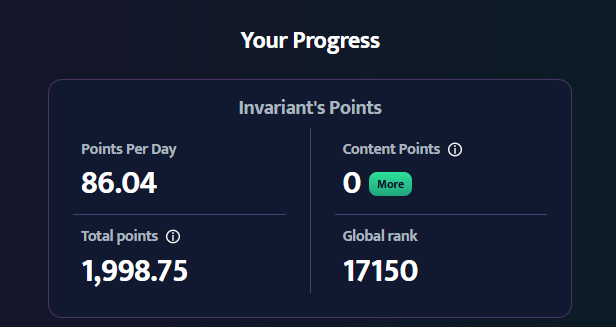 TromBalon's tweet photo. Invariant Labs @invariant_labs develops DeFi solutions, focusing on optimizing liquidity pools to enhance trading efficiency. I’ve decided to give it a try - join me! https://t.co/2gBqQQ9SPL